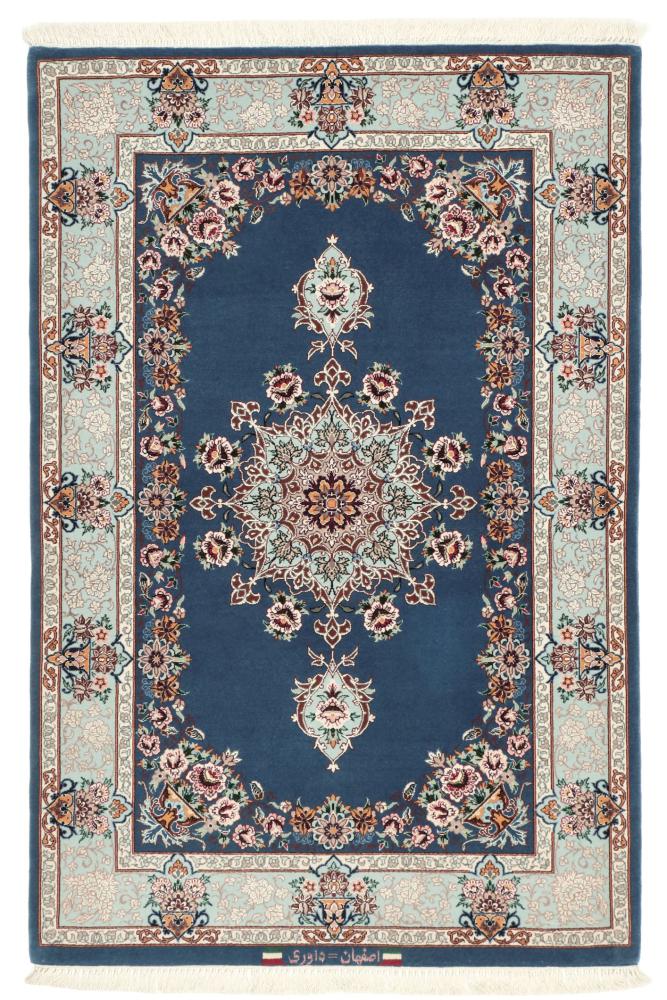 Dywan perski Isfahan Jedwabna Osnowa 124x84 124x84, Dywan perski Ręcznie tkane