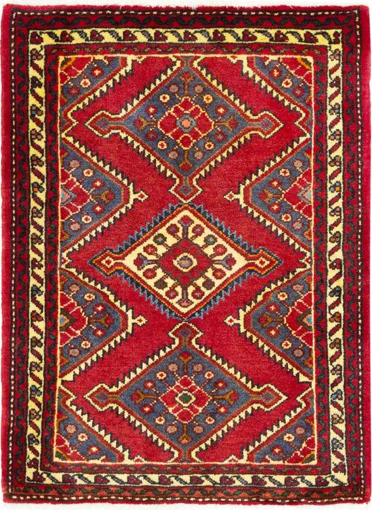 Tapete persa Hamadan 95x67 95x67, Tapete persa Atado à mão