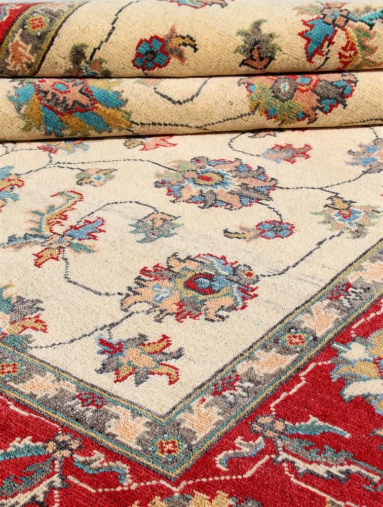 Afghan rug Kazak Ghazni 203x151 203x151, Persian Rug Knotted by hand