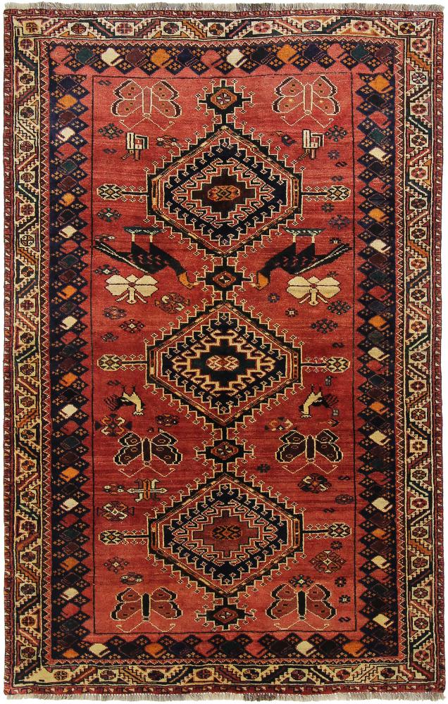 Persisk tæppe Ghashghai 247x158 247x158, Persisk tæppe Knyttet i hånden