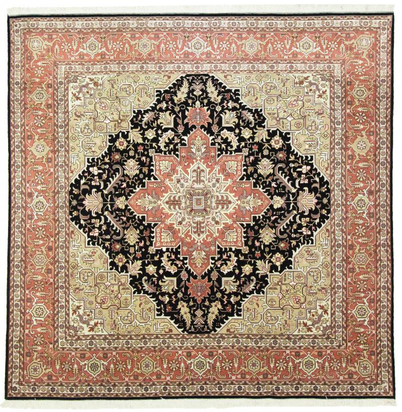 Tapete persa Tabriz 50Raj 251x249 251x249, Tapete persa Atado à mão