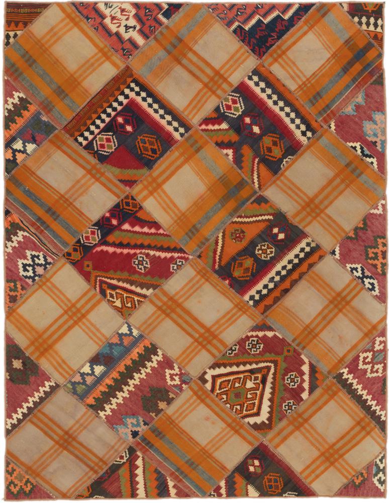 Tapete persa Kilim Patchwork 219x164 219x164, Tapete persa Tecido à mão