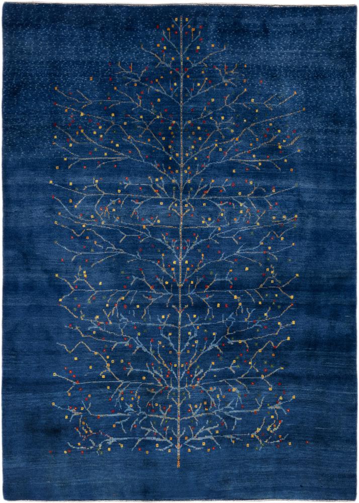 Persian Rug Persian Gabbeh Kashkuli 7'7"x5'6" 7'7"x5'6", Persian Rug Knotted by hand