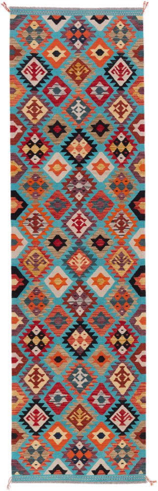 Afghanischer Teppich Kelim Afghan 303x86 303x86, Perserteppich Handgewebt