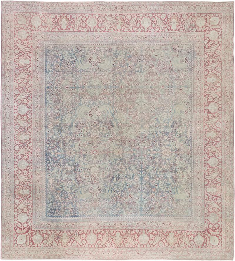 Persialainen matto Tabriz Antiikki 403x366 403x366, Persialainen matto Solmittu käsin