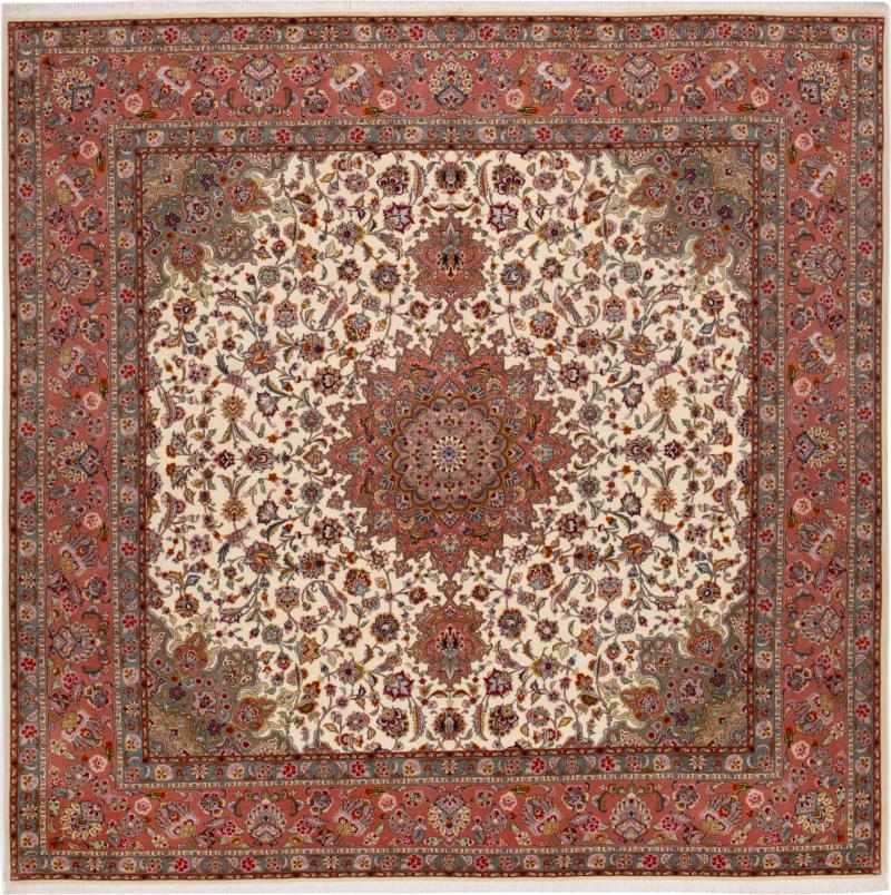 Perzisch tapijt Tabriz 50Raj 246x247 246x247, Perzisch tapijt Handgeknoopte