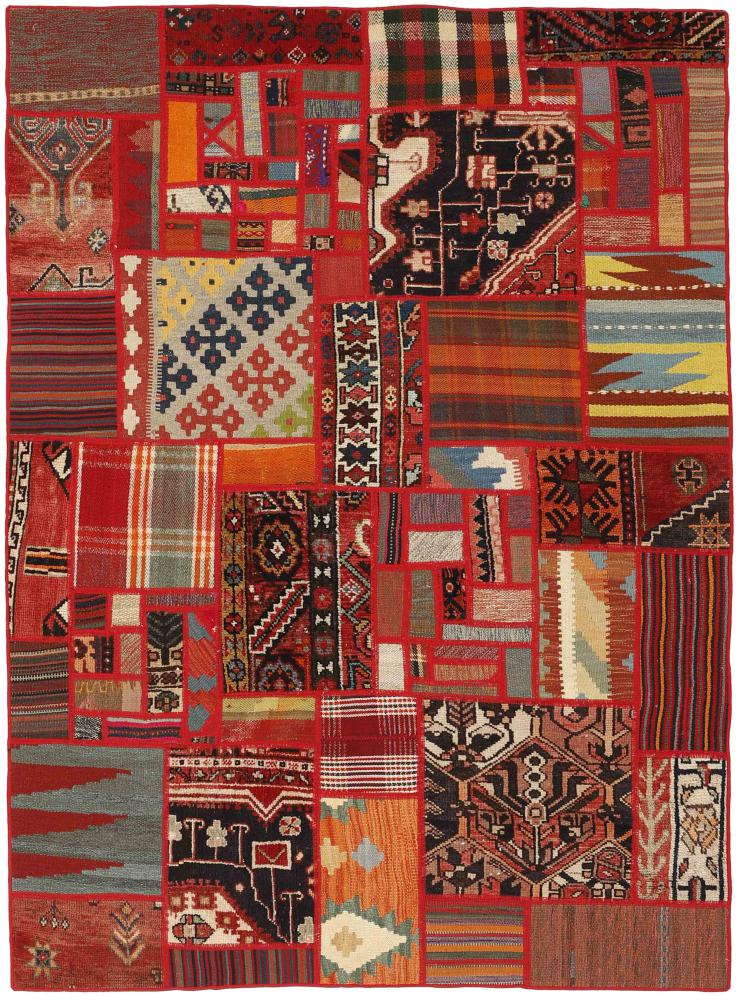 Tapete persa Kilim Patchwork 201x141 201x141, Tapete persa Tecido à mão