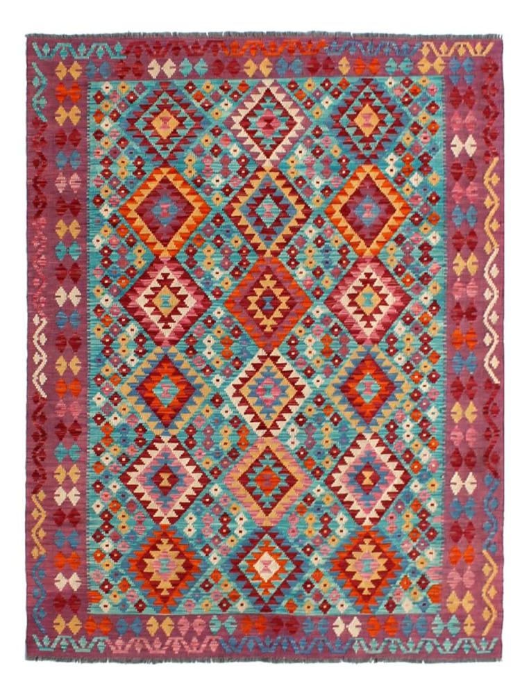 Afghan rug Kilim Afghan 8'0"x5'10" 8'0"x5'10", Persian Rug Woven by hand