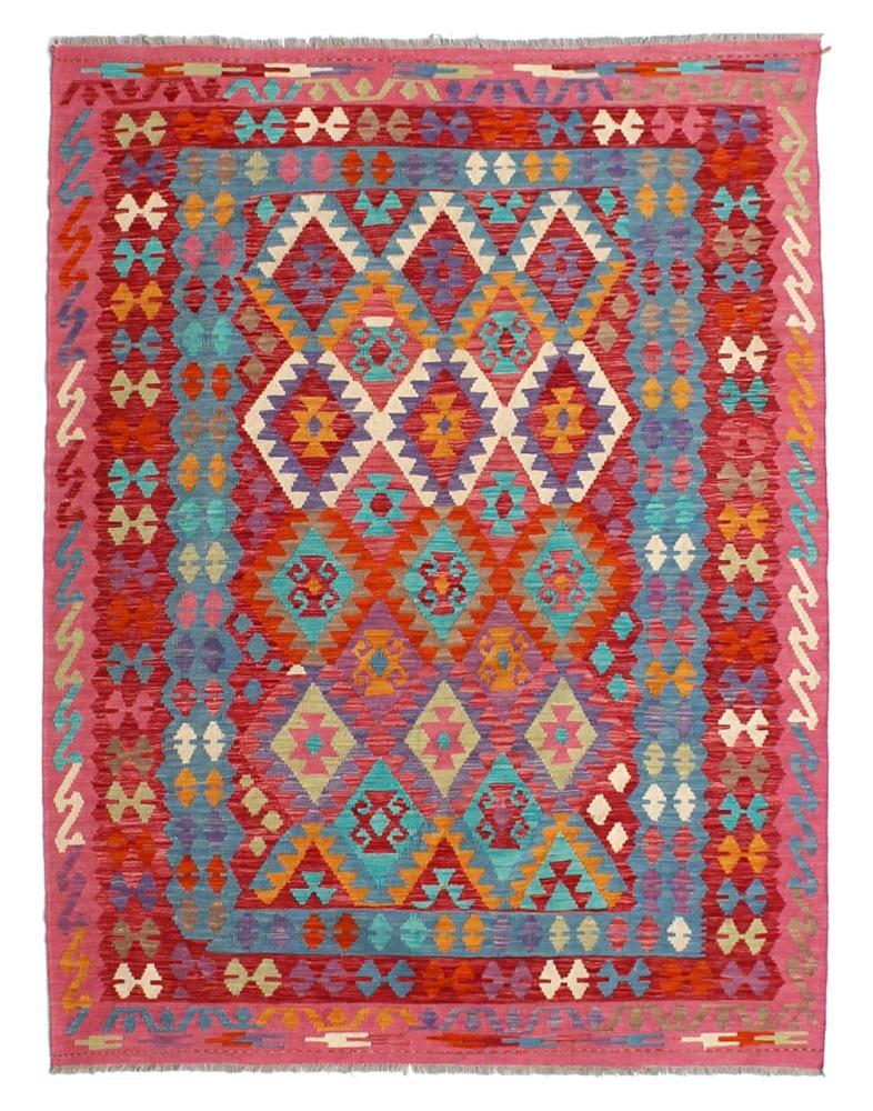 Afghan rug Kilim Afghan 7'10"x5'8" 7'10"x5'8", Persian Rug Woven by hand