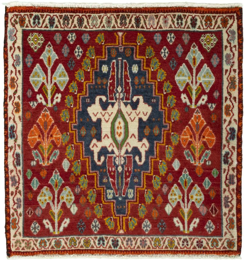Perzisch tapijt Shiraz 69x64 69x64, Perzisch tapijt Handgeknoopte