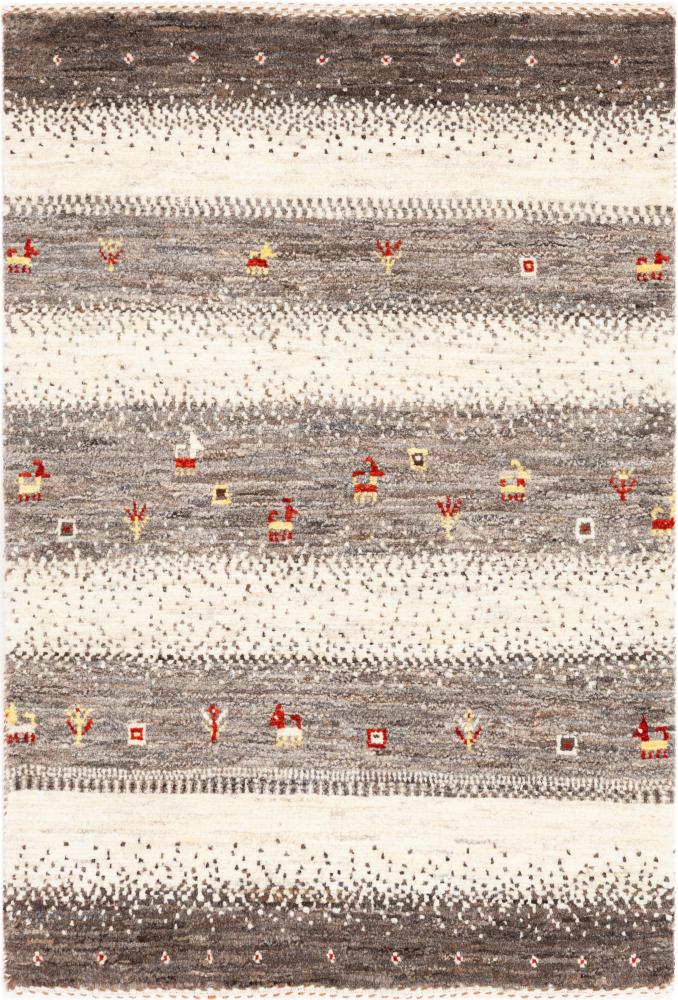 Tappeto persiano Perser Gabbeh Loribaft Natura 89x59 89x59, Tappeto persiano Annodato a mano