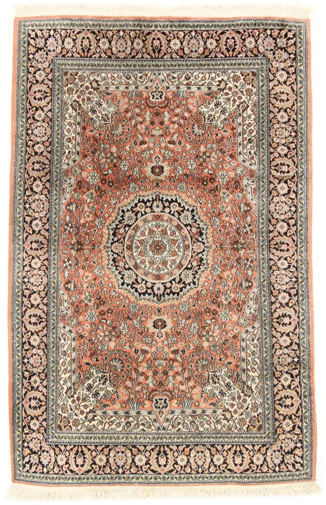 Tappeto indiano Cachemire di Seta 191x124 191x124, Tappeto persiano Annodato a mano