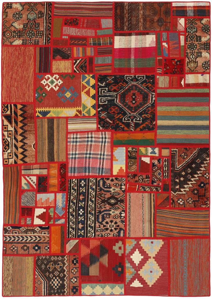 Perzsa szőnyeg Kilim Patchwork 199x139 199x139, Perzsa szőnyeg szőttesek