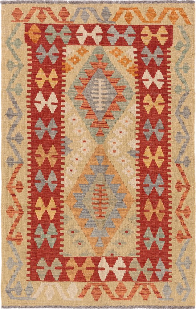 Tapis afghan Kilim Afghan 129x80 129x80, Tapis persan Tissé à la main