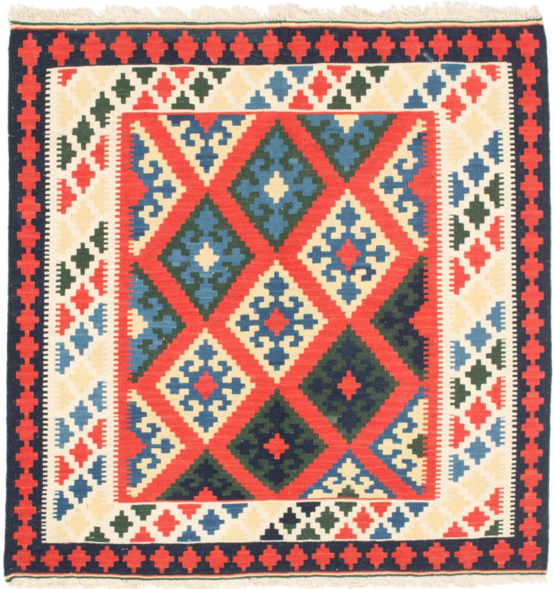 Tapete persa Kilim Fars 106x102 106x102, Tapete persa Tecido à mão