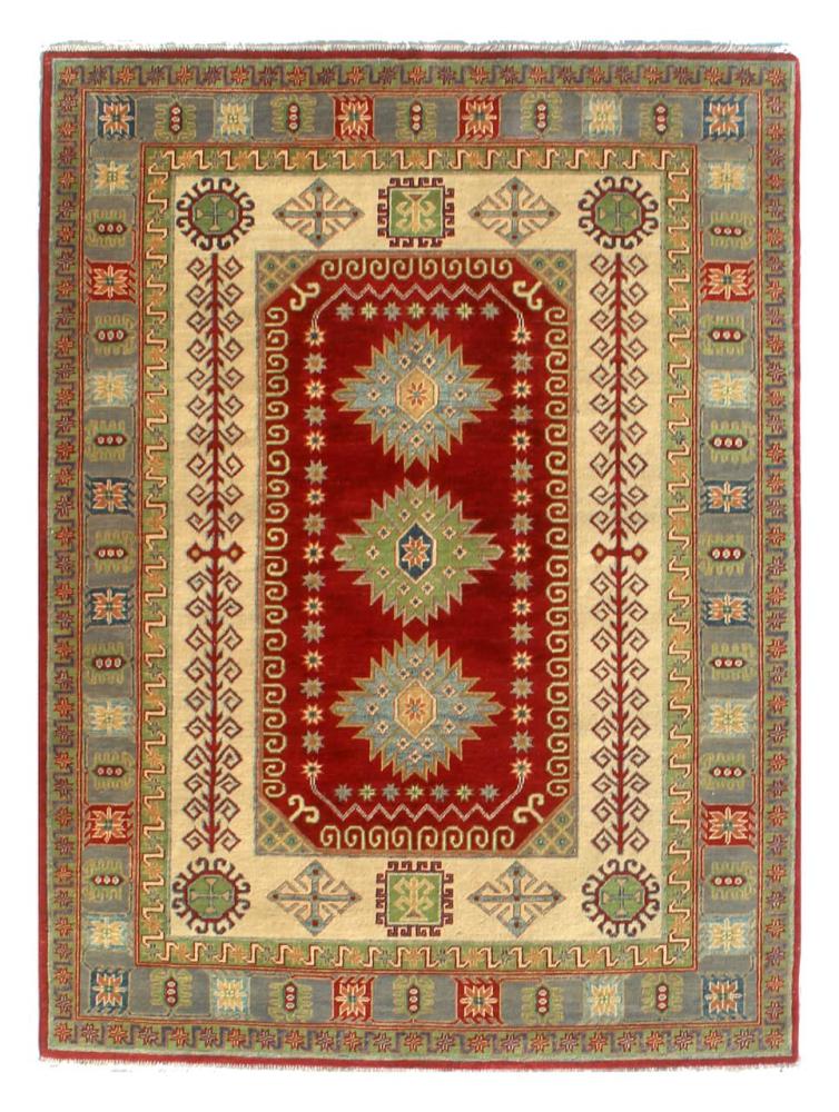 Afghan rug Kazak Ghazni 239x172 239x172, Persian Rug Knotted by hand