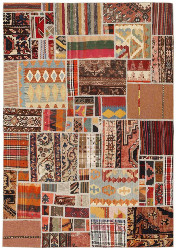 Tapete persa Kilim Patchwork 199x141 199x141, Tapete persa Tecido à mão