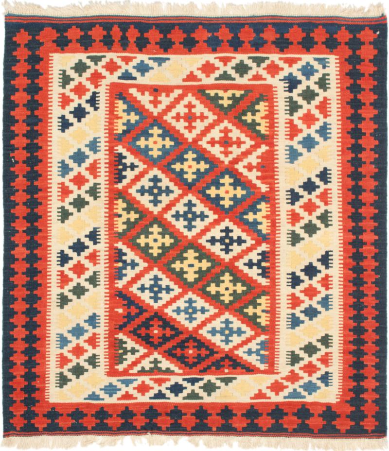 Tapete persa Kilim Fars 106x99 106x99, Tapete persa Tecido à mão