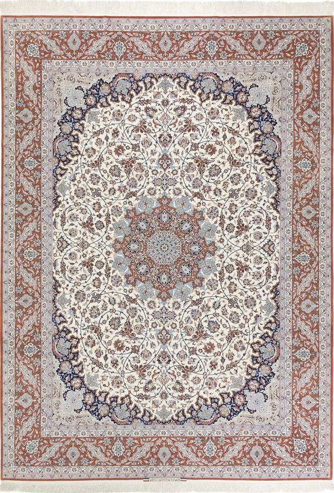 Persialainen matto Isfahan Vanha Silkkinkette 427x307 427x307, Persialainen matto Solmittu käsin