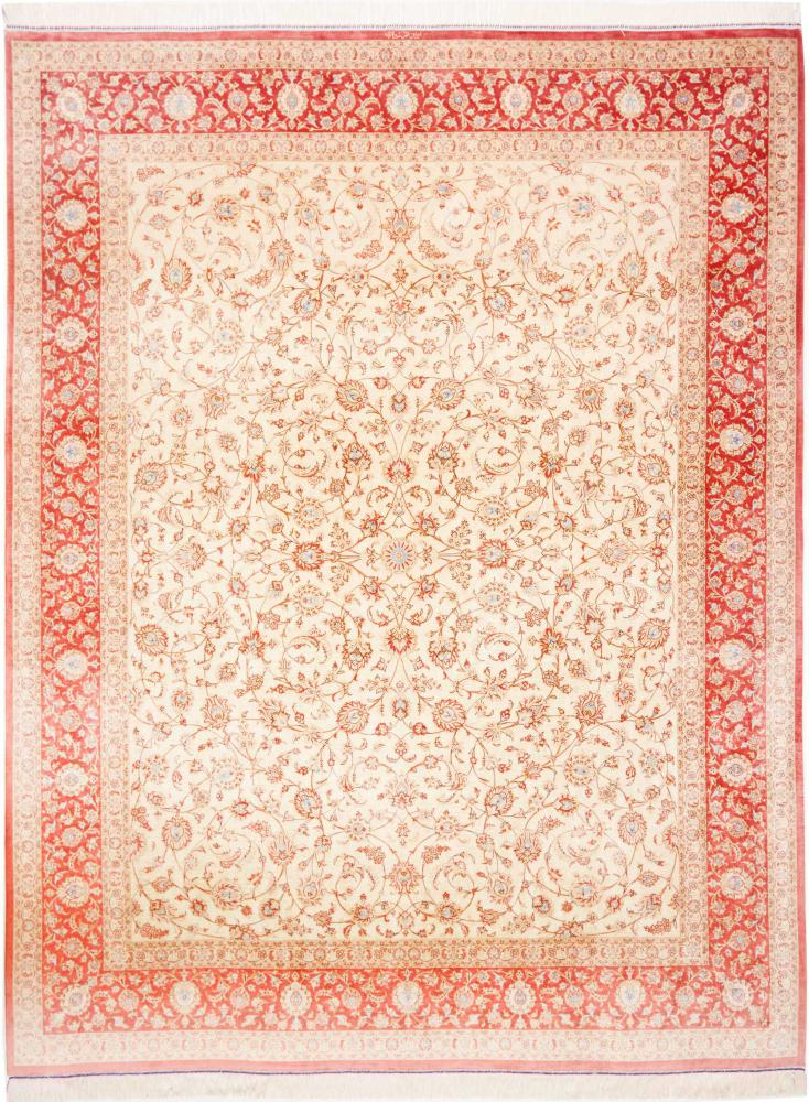 Alfombra persa Ghom de Seda 249x192 249x192, Alfombra persa Anudado a mano