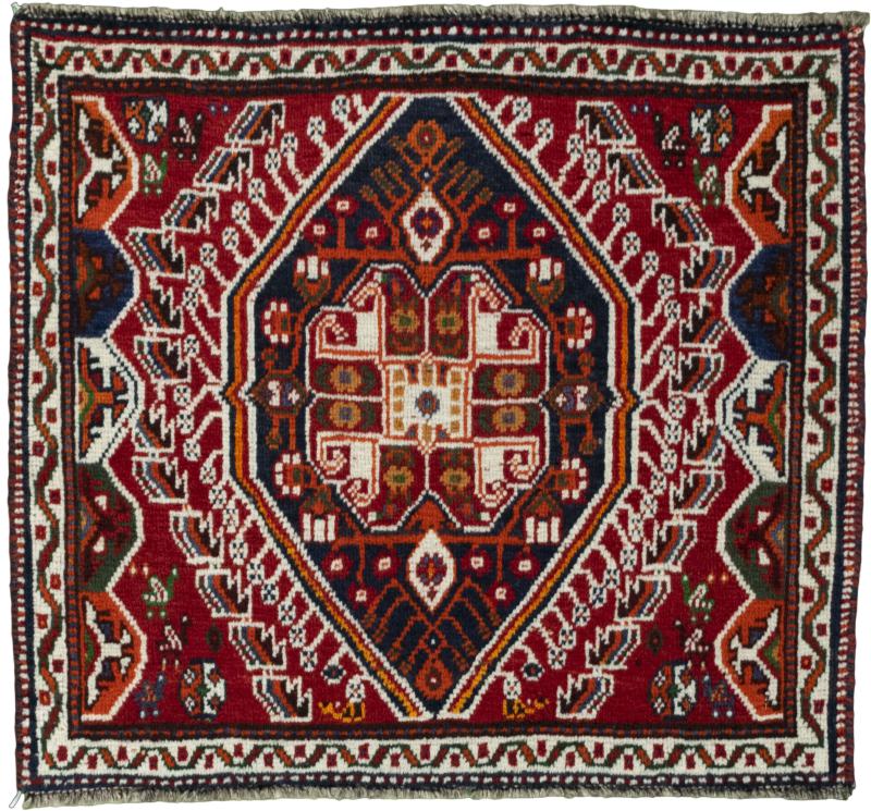 Persian Rug Shiraz 61x64 61x64, Persian Rug Knotted by hand