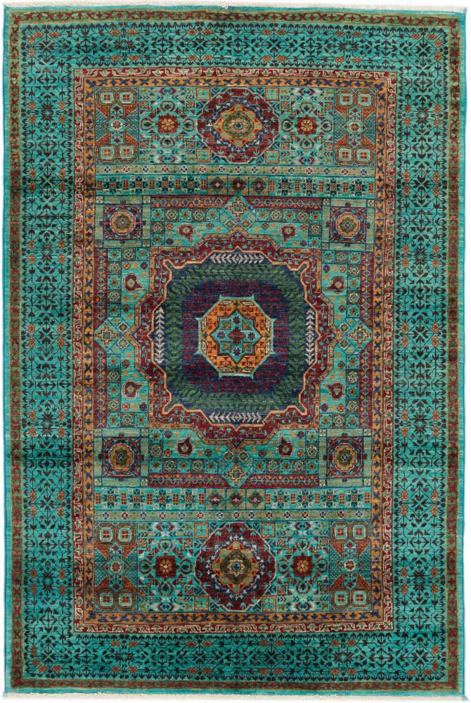 Afghan rug Mamluk 184x124 184x124, Persian Rug Knotted by hand