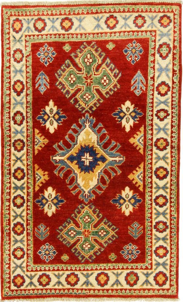 Afghan rug Kazak 133x83 133x83, Persian Rug Knotted by hand