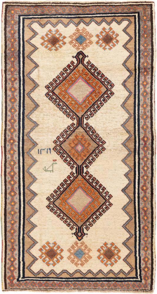 Persian Rug Persian Gabbeh Ghashghai 190x104 190x104, Persian Rug Knotted by hand