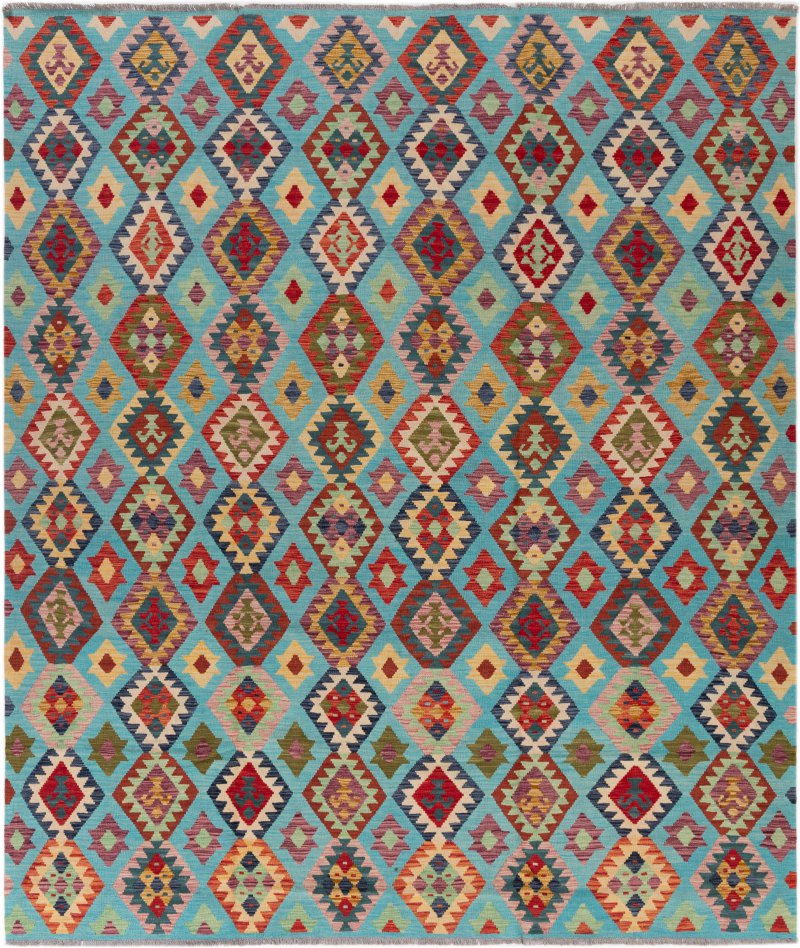 Tapis afghan Kilim Afghan 297x255 297x255, Tapis persan Tissé à la main