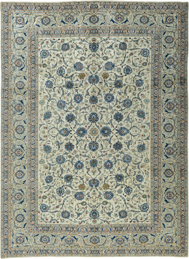Tapis persan Kashan 394x291 394x291, Tapis persan Noué à la main