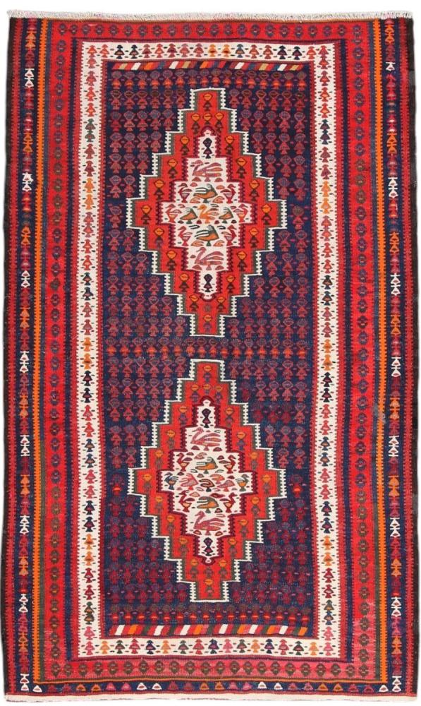 Perserteppich Kelim Fars Antik 7'2"x4'5" 7'2"x4'5", Perserteppich Handgewebt