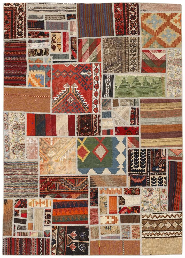 Tapete persa Kilim Patchwork 199x139 199x139, Tapete persa Tecido à mão