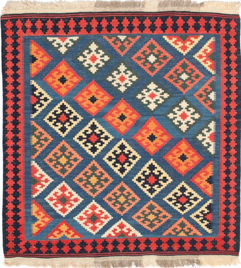 Tapete persa Kilim Fars 108x104 108x104, Tapete persa Tecido à mão