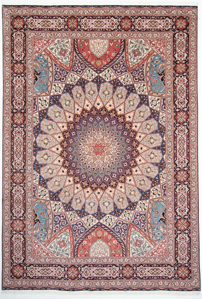 Tapete persa Tabriz 50Raj 354x247 354x247, Tapete persa Atado à mão