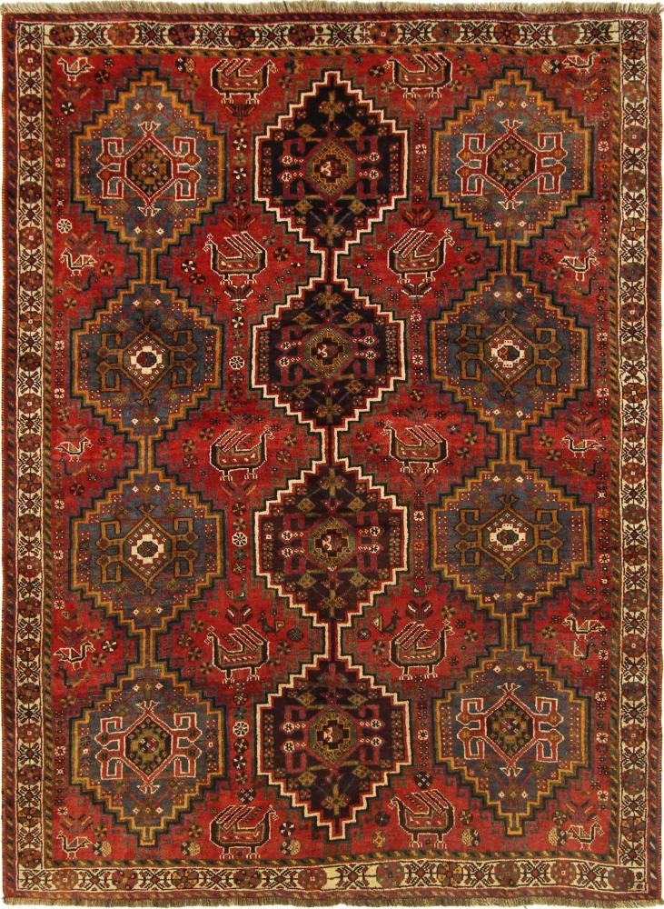 Persisk matta Ghashghai 254x186 254x186, Persisk matta Knuten för hand