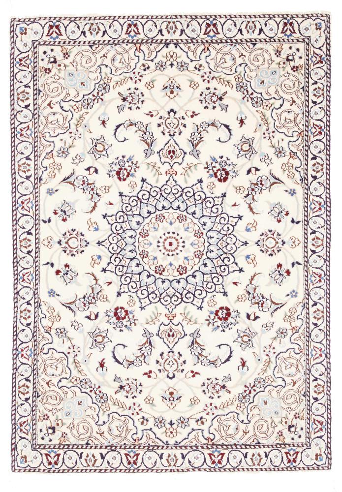 Persian Rug Nain 9La 4'1"x2'11" 4'1"x2'11", Persian Rug Knotted by hand