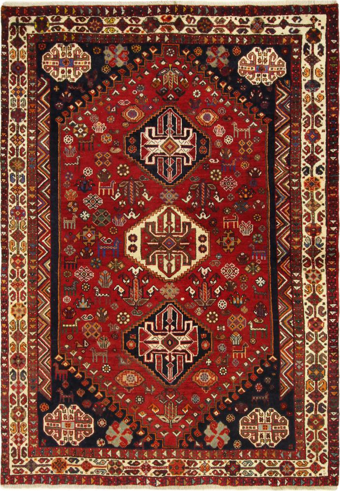 Alfombra persa Ghashghai 256x172 256x172, Alfombra persa Anudado a mano