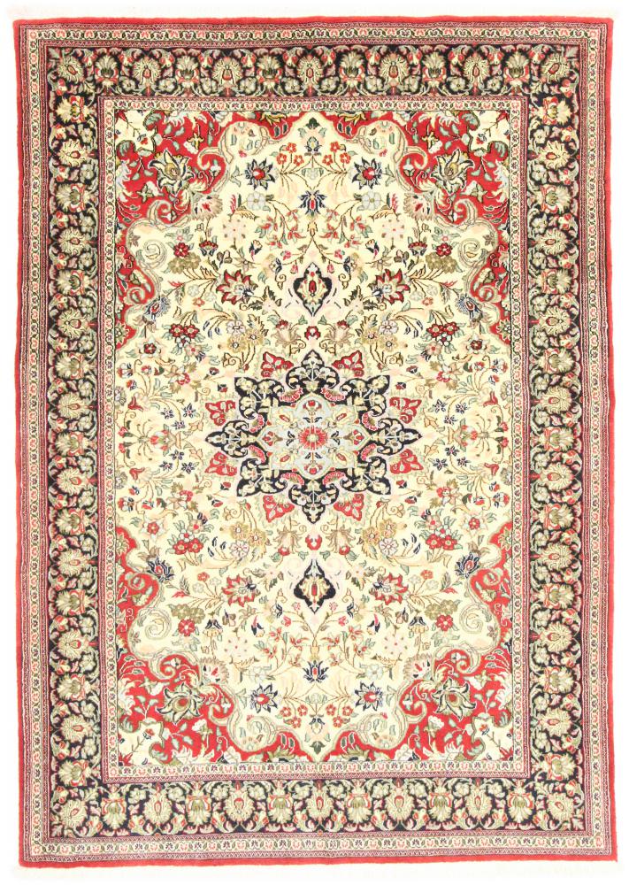 Persisk tæppe Ghom 213x148 213x148, Persisk tæppe Knyttet i hånden