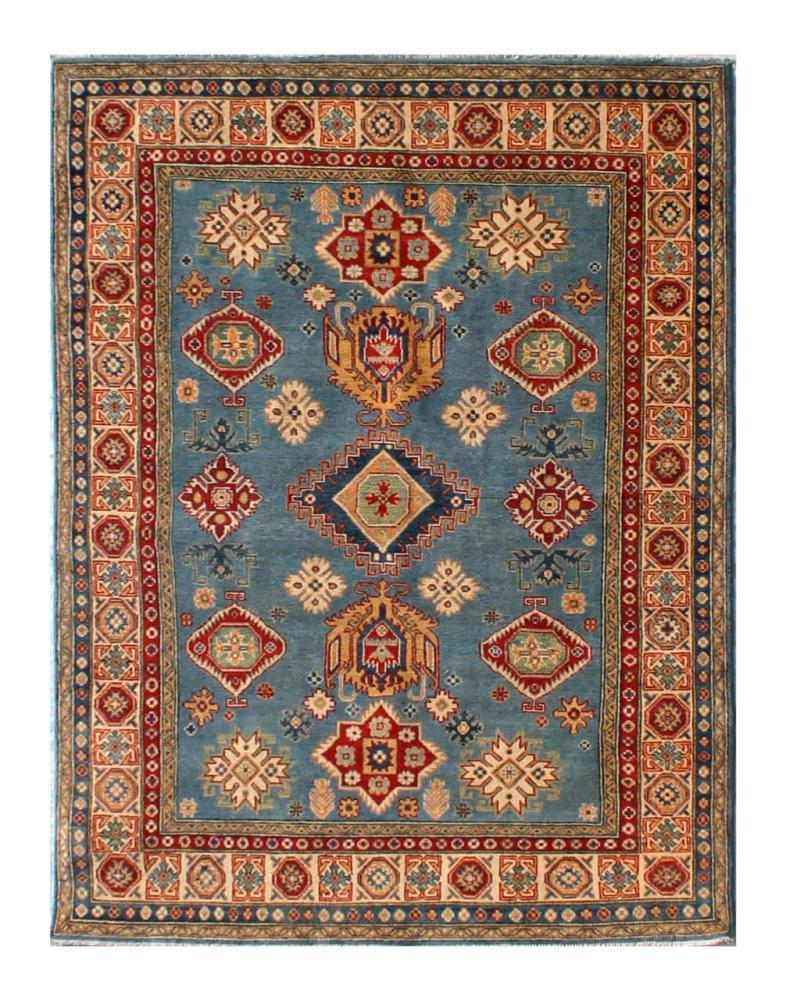 Afghan rug Kazak 234x168 234x168, Persian Rug Knotted by hand