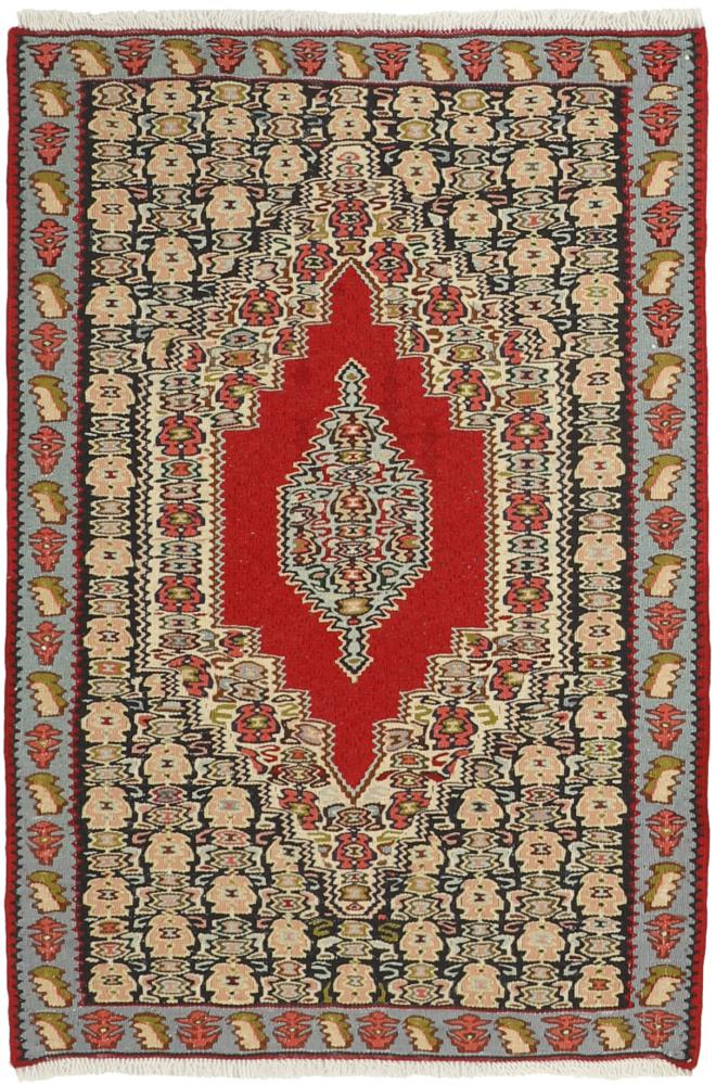 Tapete persa Kilim Senneh 101x71 101x71, Tapete persa Atado à mão