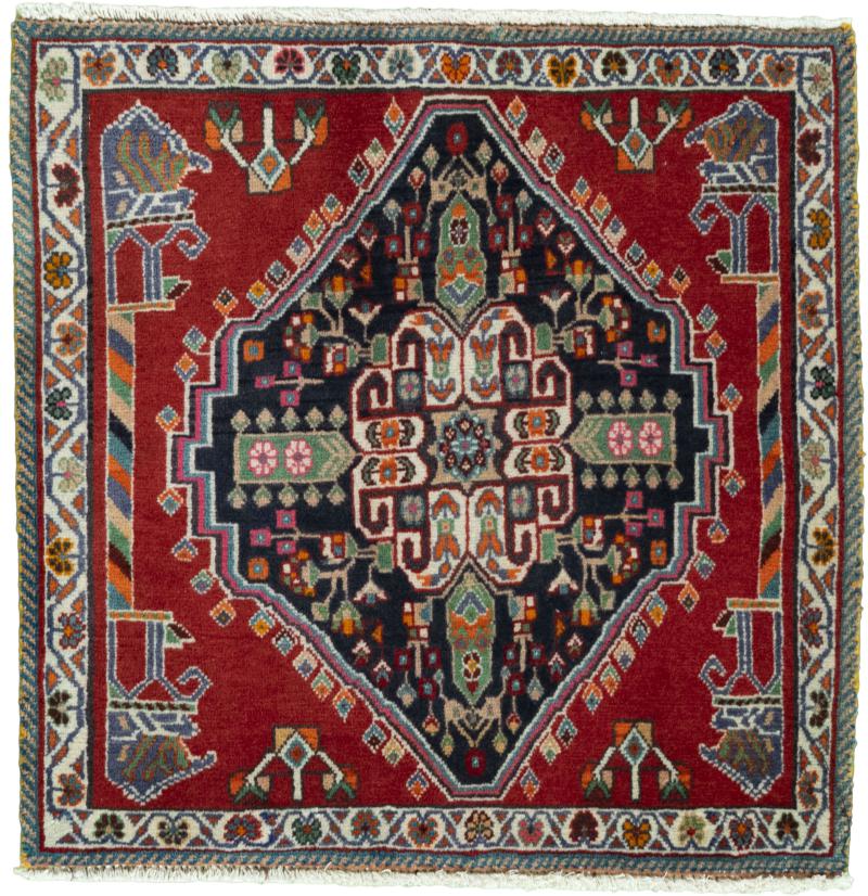 Tapis persan Shiraz 66x66 66x66, Tapis persan Noué à la main