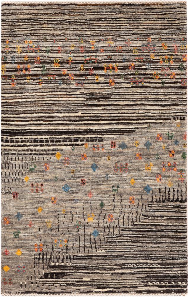 Tappeto persiano Persiano Gabbeh Loribaft Atelier 99x64 99x64, Tappeto persiano Annodato a mano