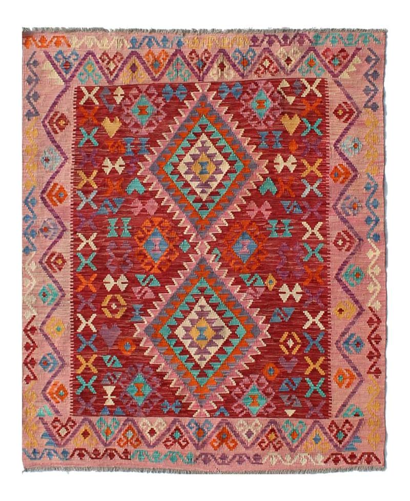 Tappeto Afgano Kilim Afghan 197x160 197x160, Tappeto persiano Tessuto a mano