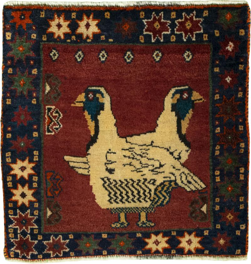 Persian Rug Shiraz 60x59 60x59, Persian Rug Knotted by hand