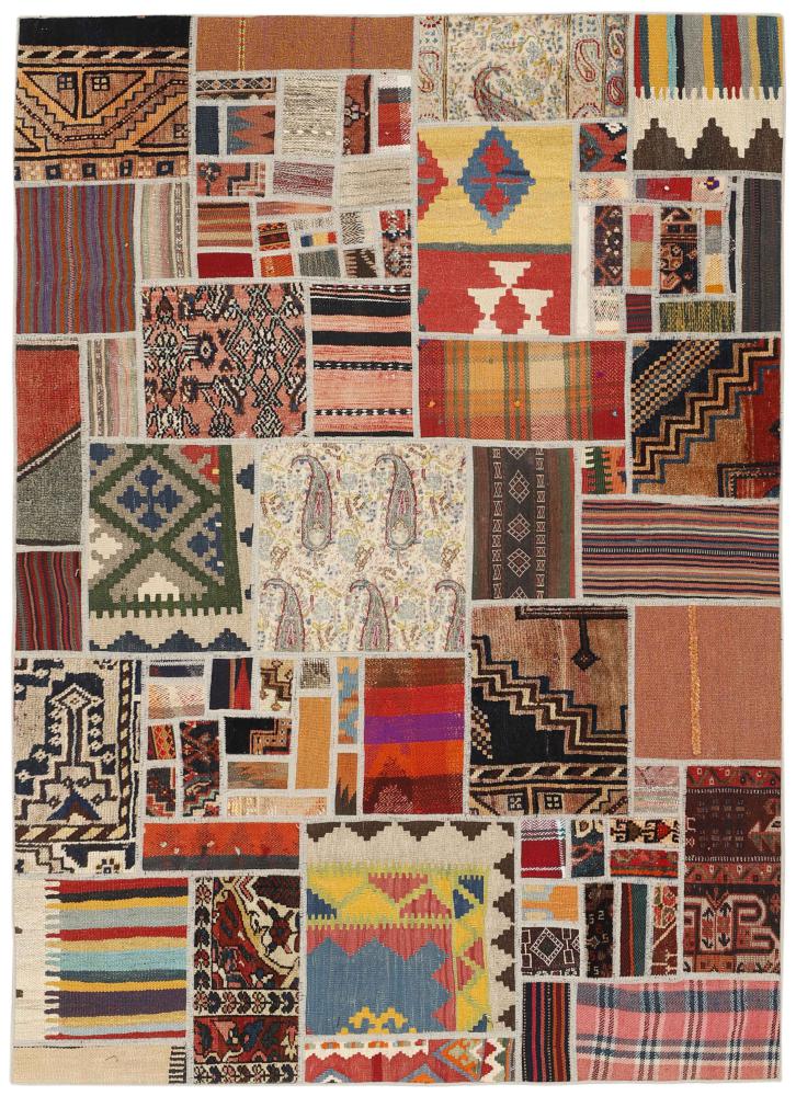 Perzsa szőnyeg Kilim Patchwork 199x139 199x139, Perzsa szőnyeg szőttesek