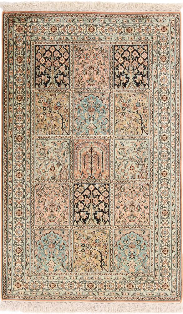 Tappeto indiano Cachemire di Seta 154x96 154x96, Tappeto persiano Annodato a mano
