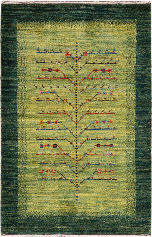Tapis persan Persan Gabbeh Loribaft Atelier 99x66 99x66, Tapis persan Noué à la main