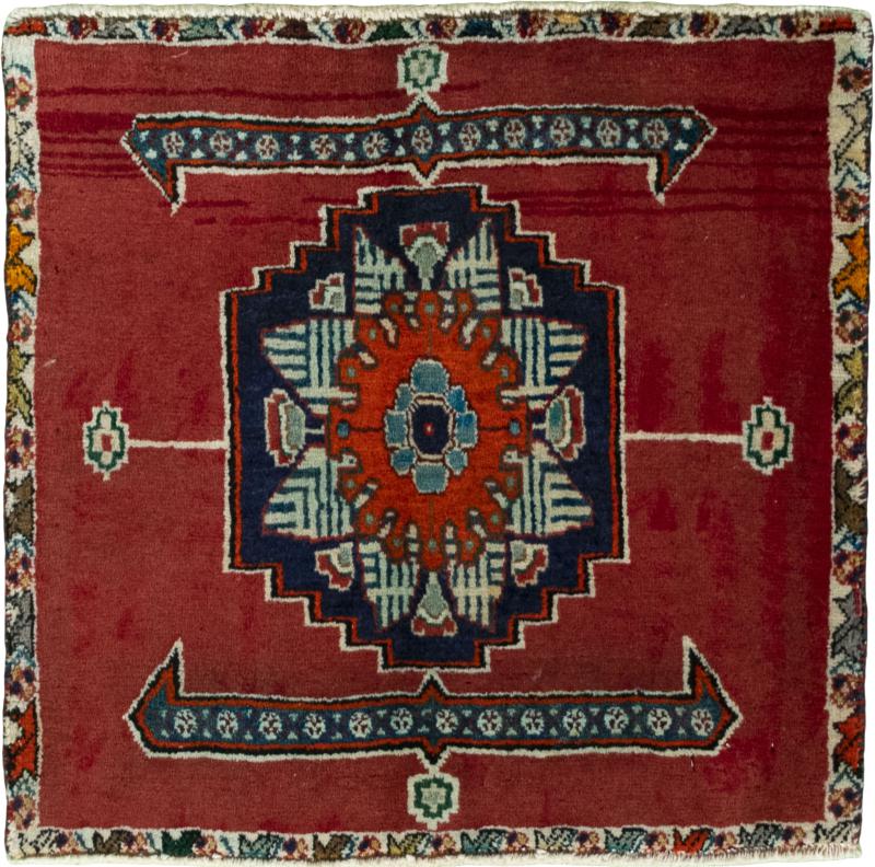 Persian Rug Shiraz 56x60 56x60, Persian Rug Knotted by hand