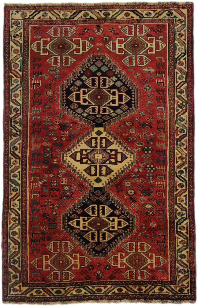 Tappeto persiano Shiraz 162x107 162x107, Tappeto persiano Annodato a mano