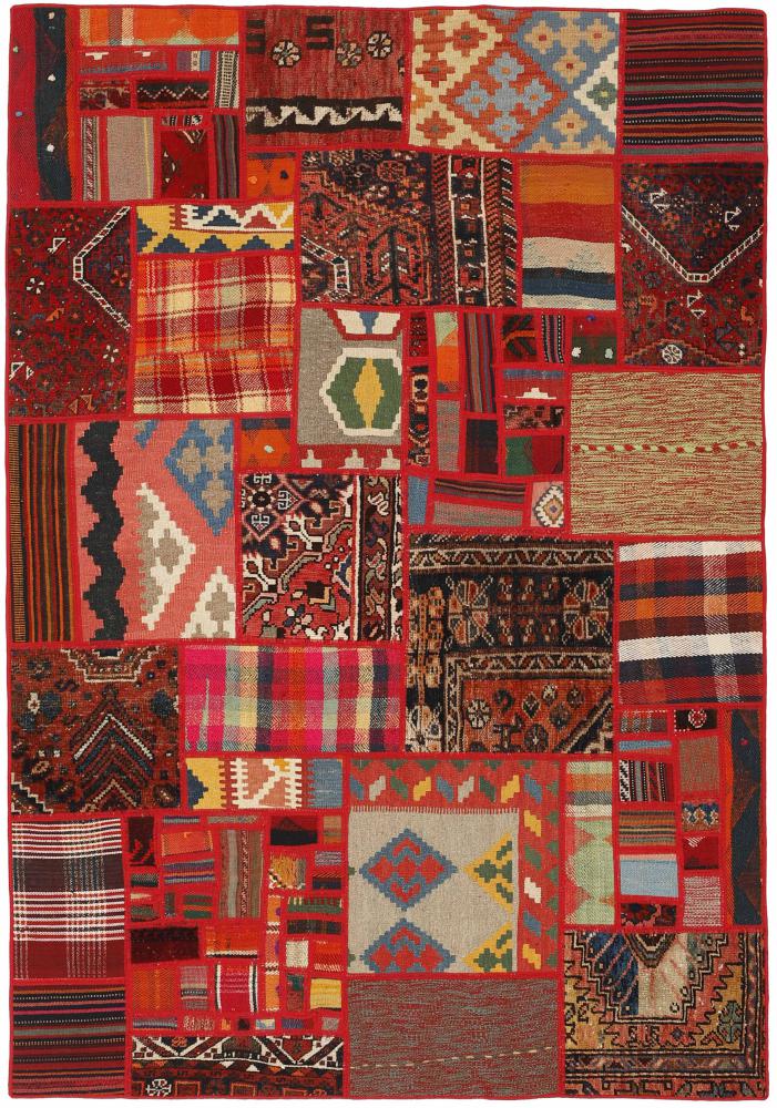 Perzsa szőnyeg Kilim Patchwork 199x139 199x139, Perzsa szőnyeg szőttesek